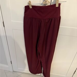 HALARA SoCinched High Waisted Tummy Control Pocket Hem Quick Dry Pants Amaranth